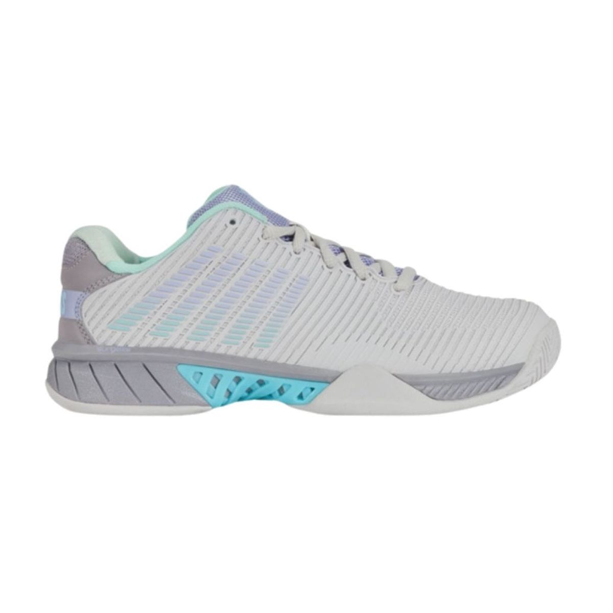 K-Swiss Hypercourt Express 2 Women (Nimbus Cloud/Lilac Gray/Neon Purple) - 41.5