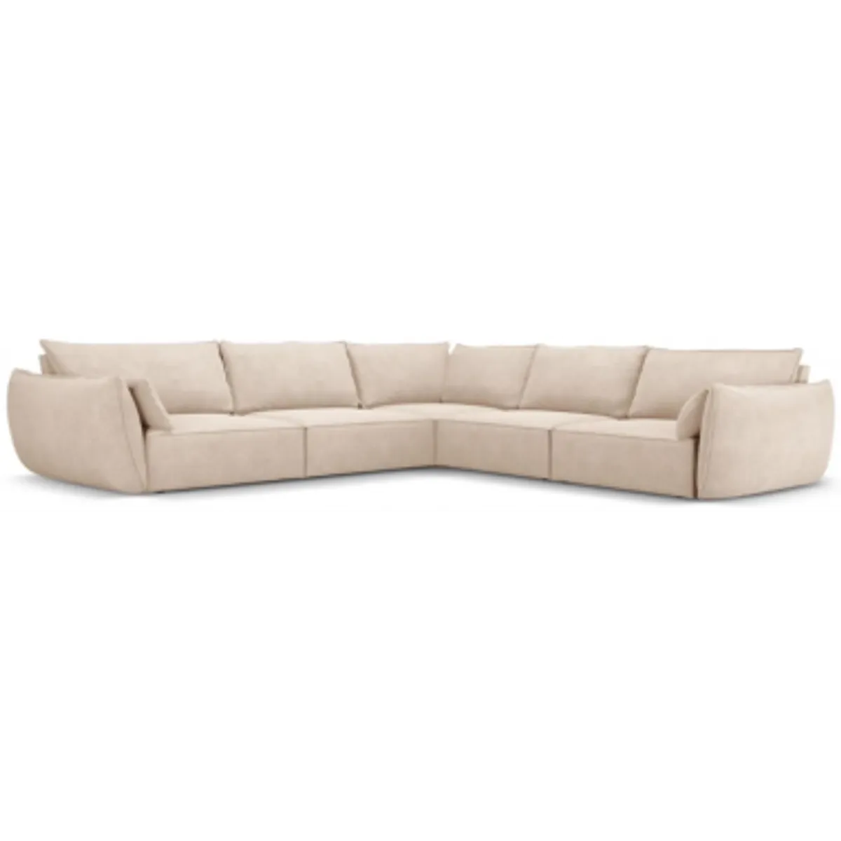 Kaelle hjørnesofa i chenille B286 x D286 cm - Beige