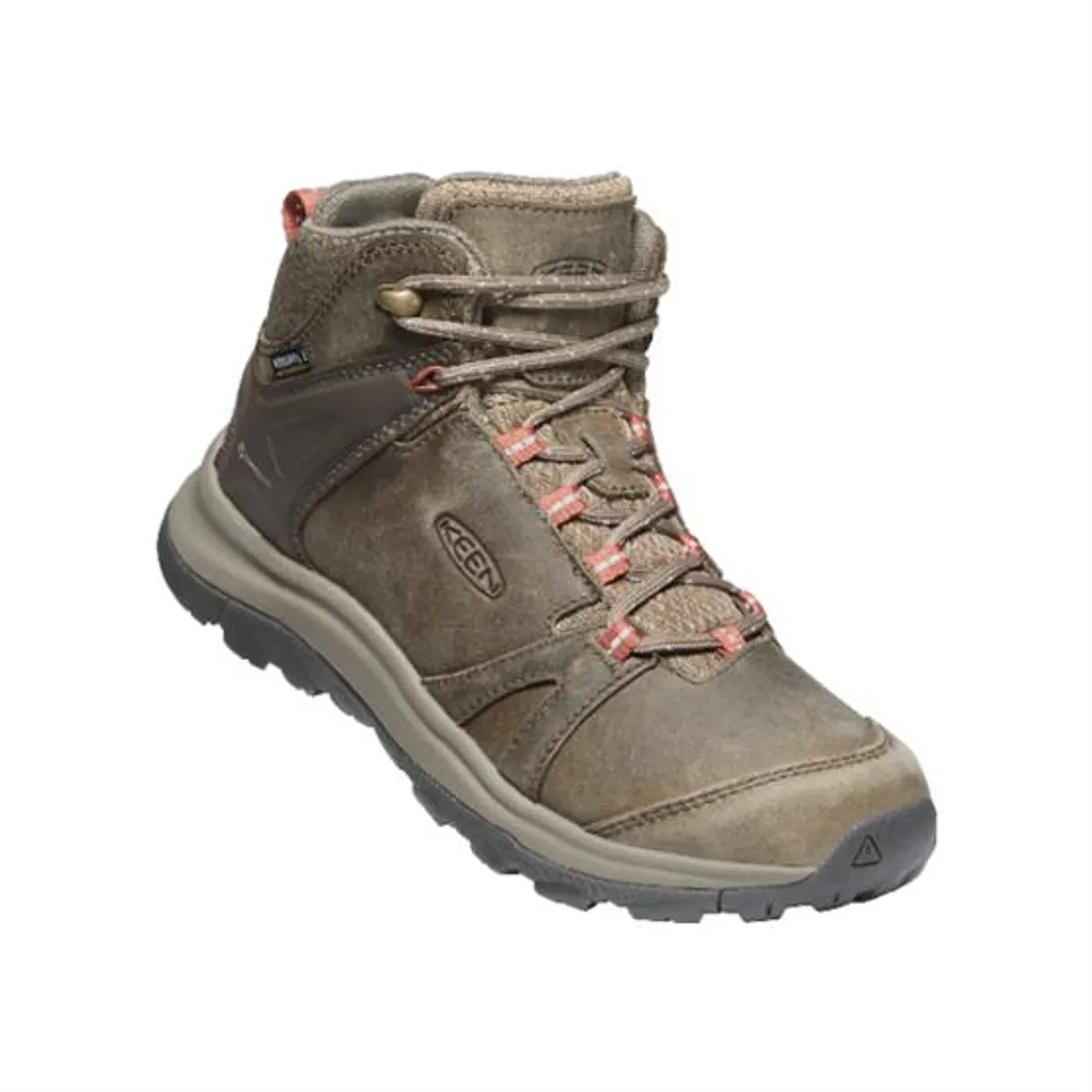 Keen Womens Terradora II Leather Mid WP, Brindle / Redwood