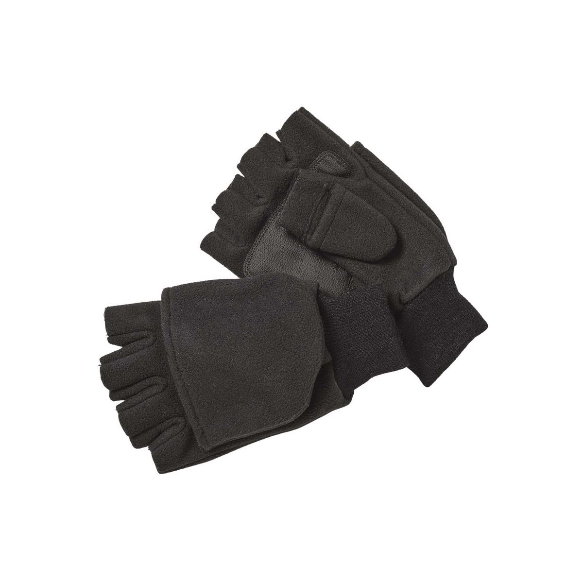 Kinetic Wind Stop Foldover Mitt Handsker Black XL