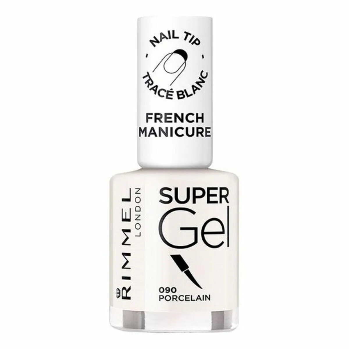 Kit til fransk manicure French Manicure Rimmel London 090 - Porcelain - 12 ml