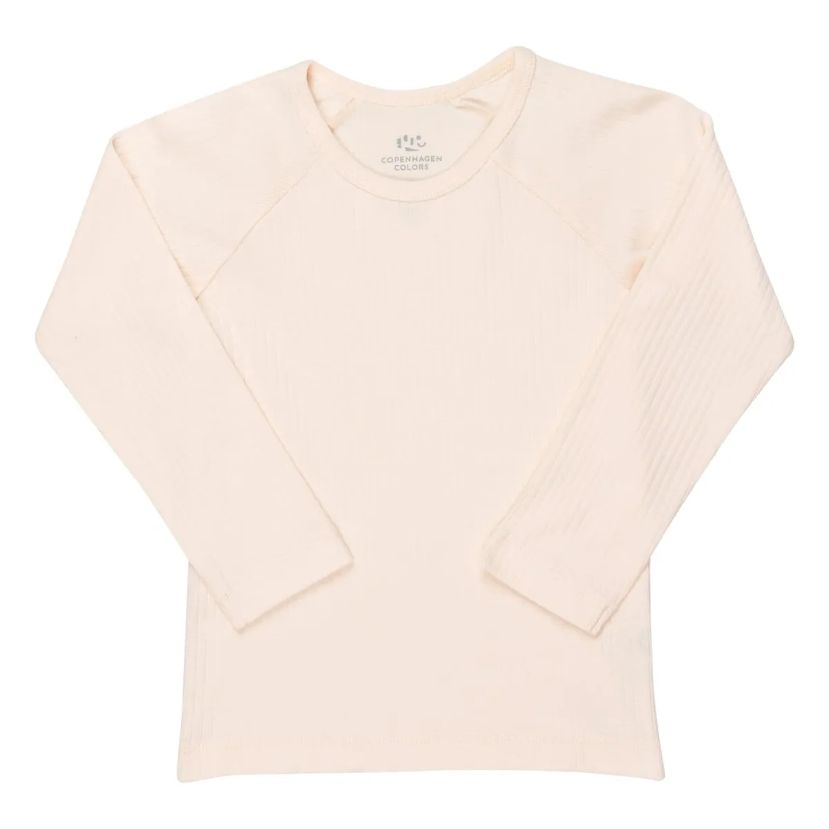 KLASSISK LANGÆRMET BLUSE I RIB JERSEY - SOFT PINK - SOFT PINK / 104