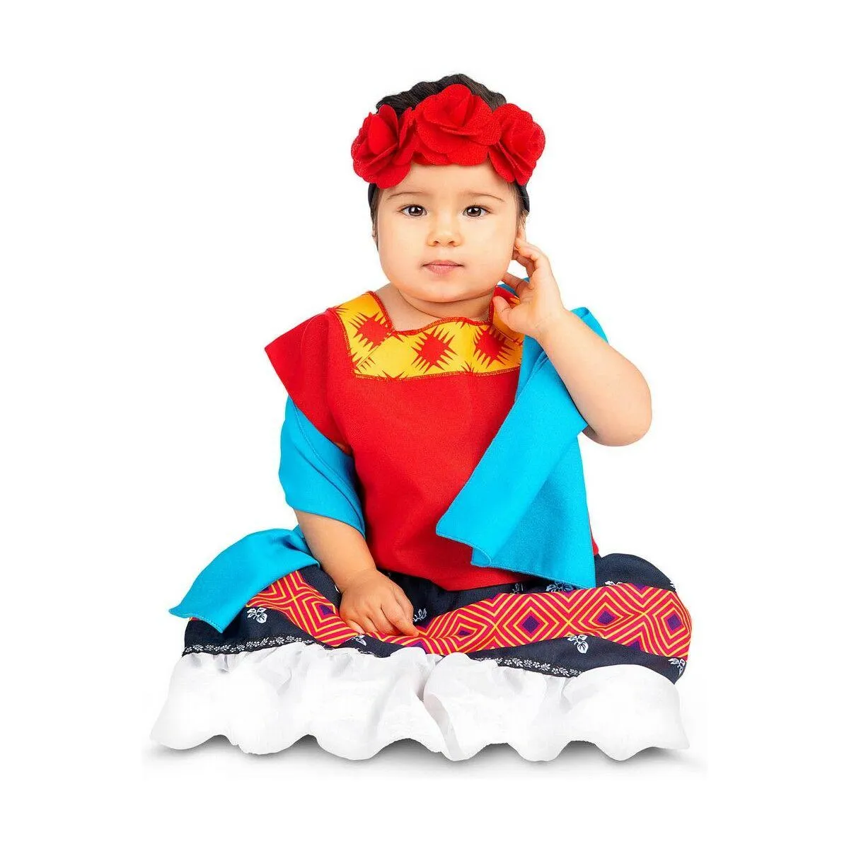 Kostume til babyer Frida Kahlo (4 Dele) 12-24 måneder