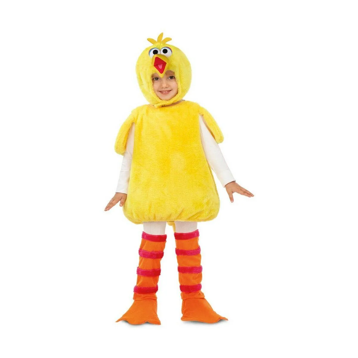 Kostume til børn Big Bird Sesame Street (4 Dele) 12-24 måneder