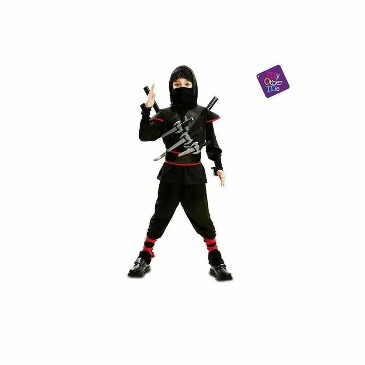 Kostume til børn Killer Ninja (5 Dele) 10-12 år