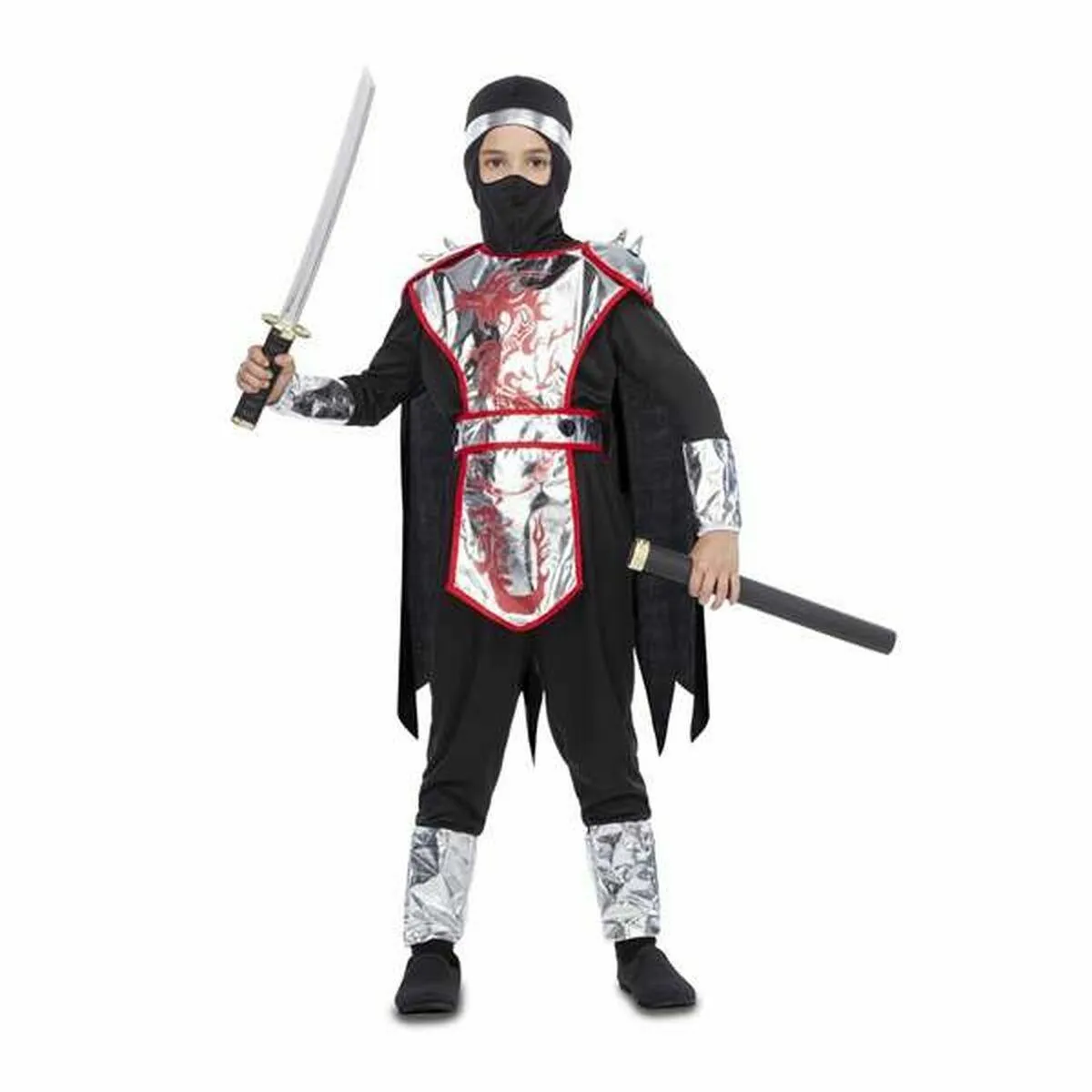 Kostume til børn Ninja 5 Dele 5-6 år