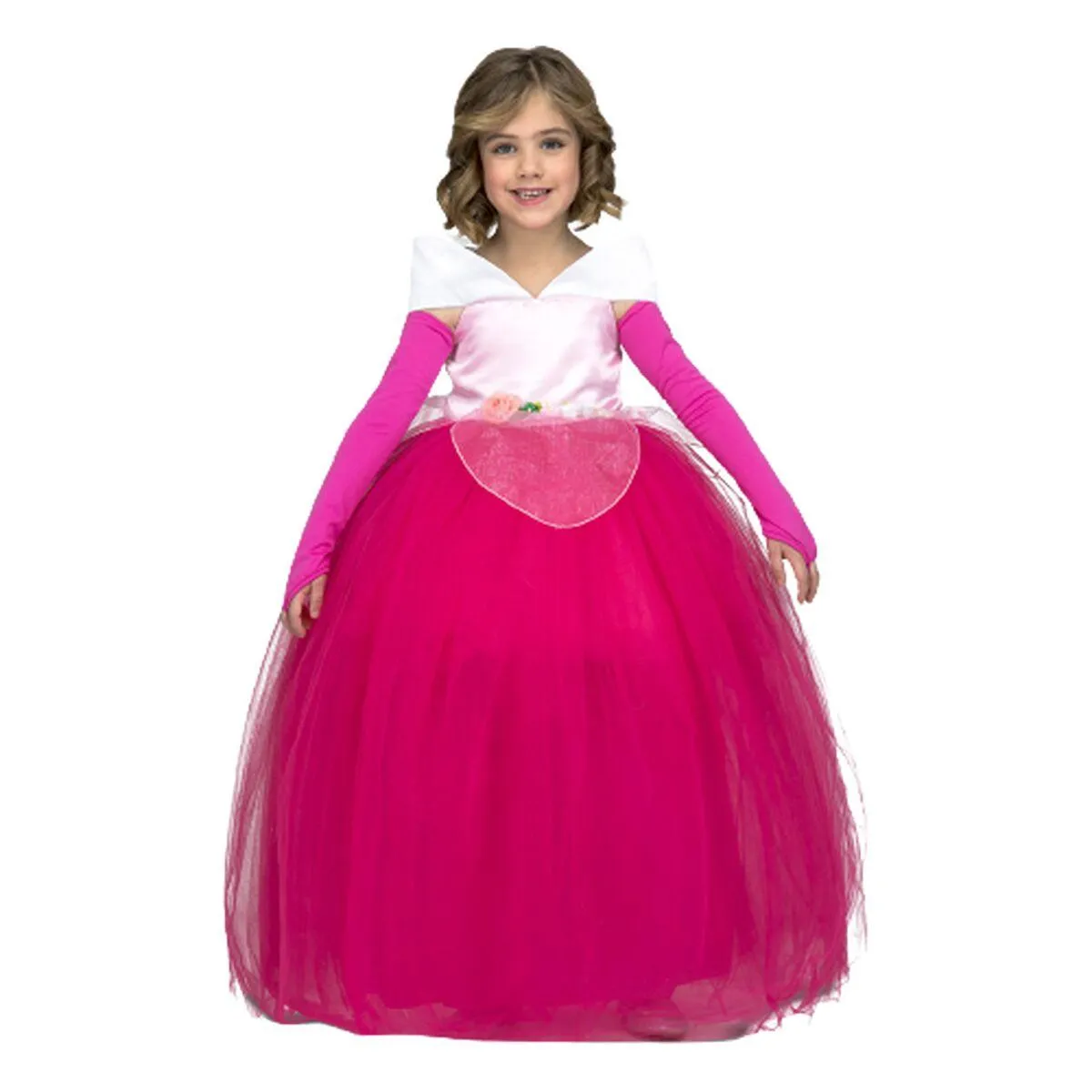 Kostume til børn Prinsesse Pink (3 Dele) 10-12 år