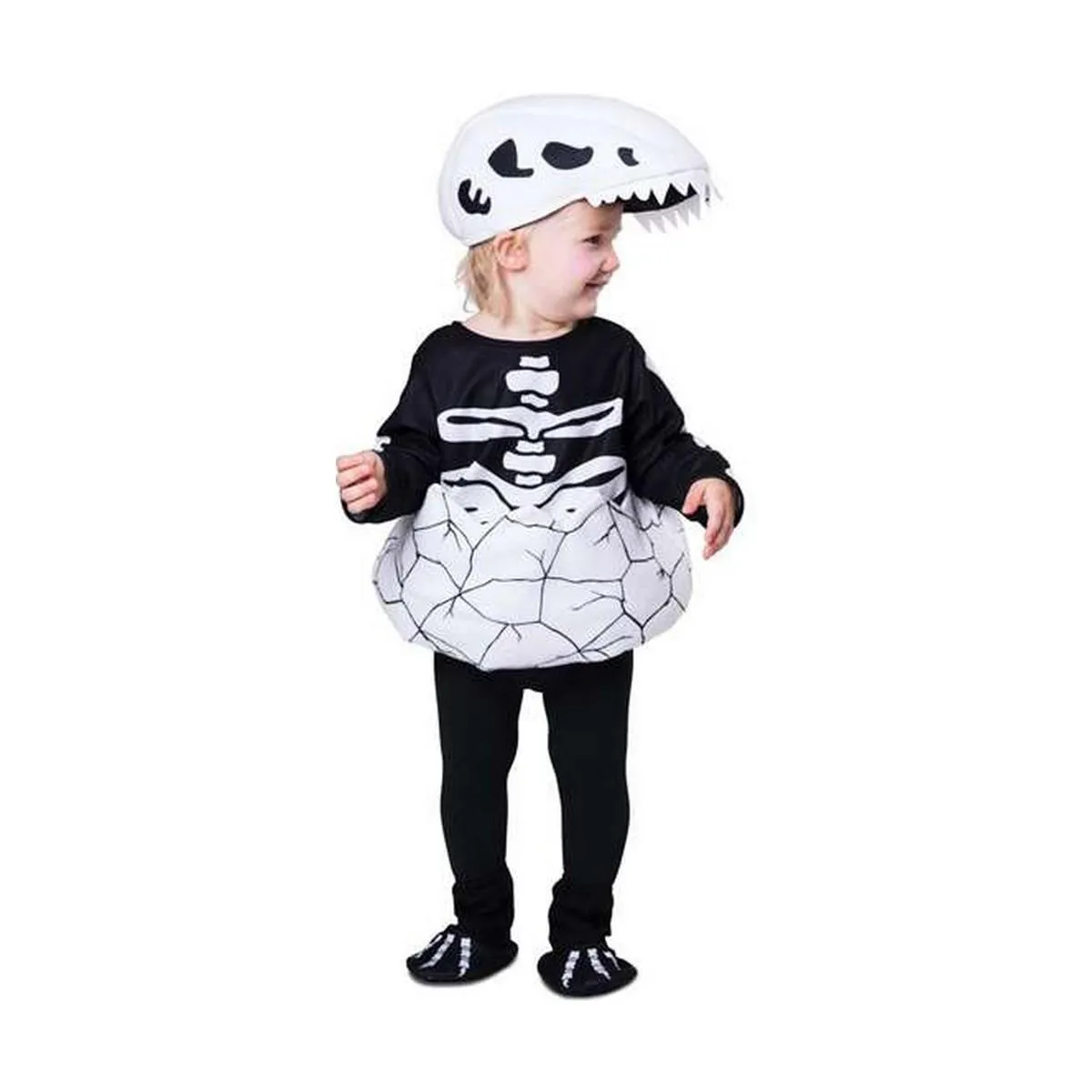 Kostume til børn Small Dinosaur Skelet 1-2 år