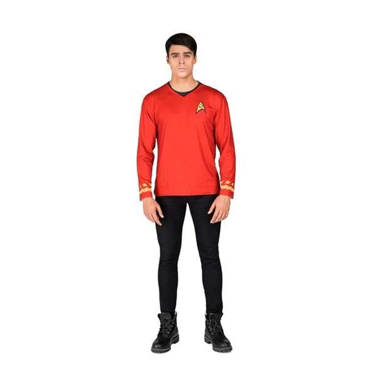 Kostume til børn Star Trek Scotty T-shirt Rød S