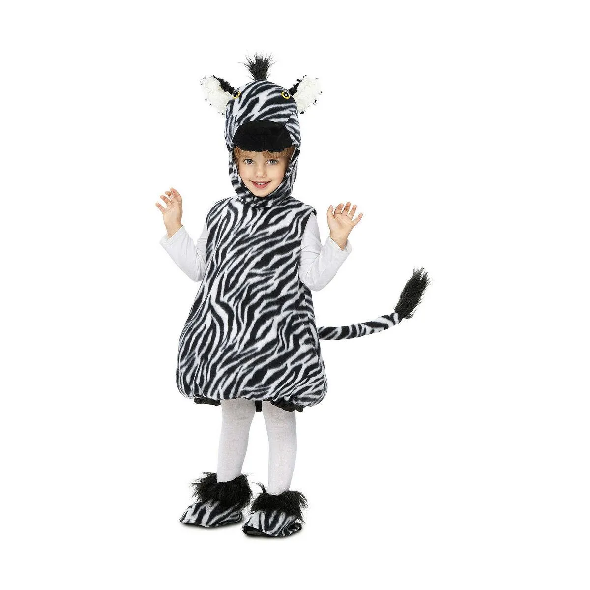 Kostume til børn Zebra (4 Dele) 12-24 måneder