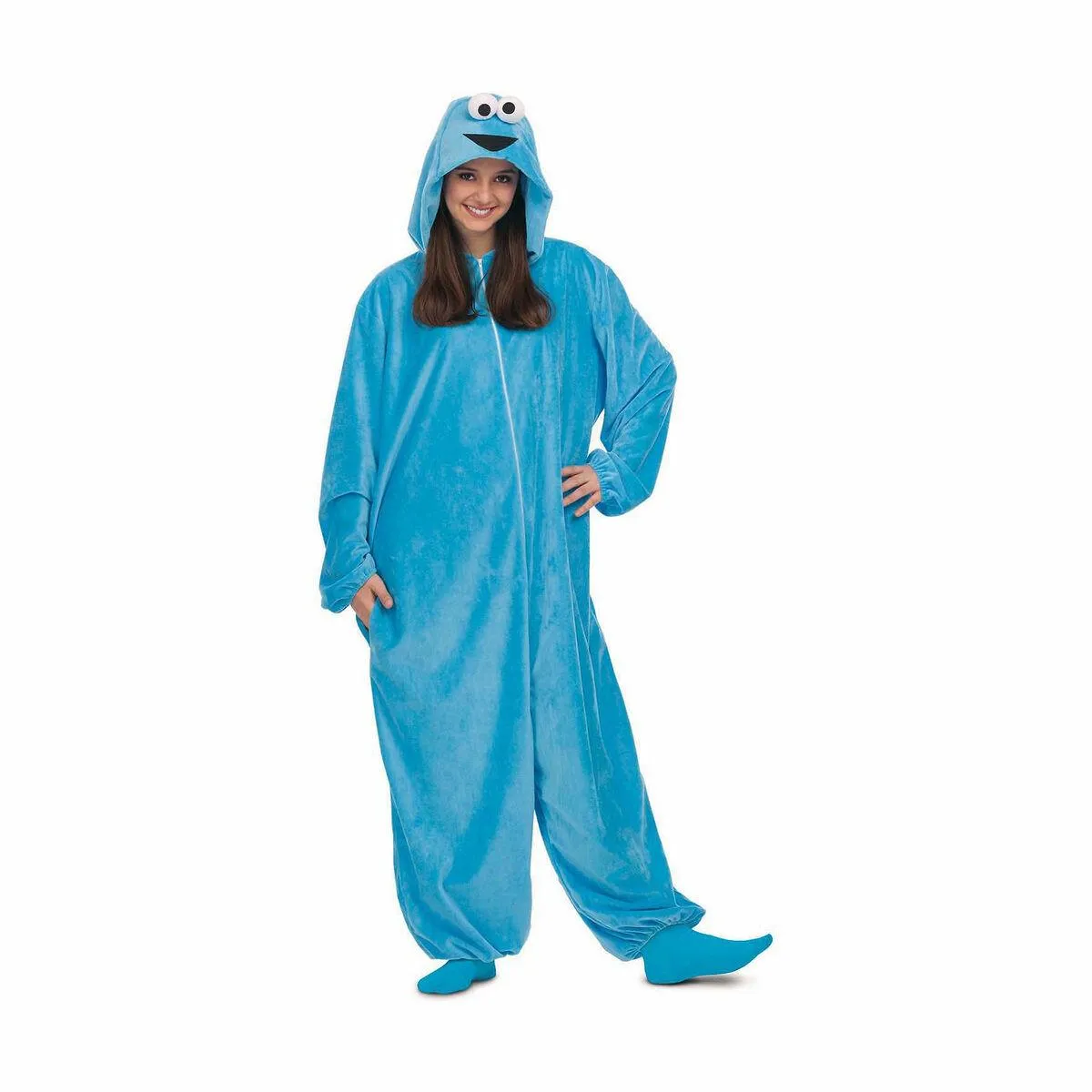 Kostume til voksne Cookie Monster Sesame Street XS