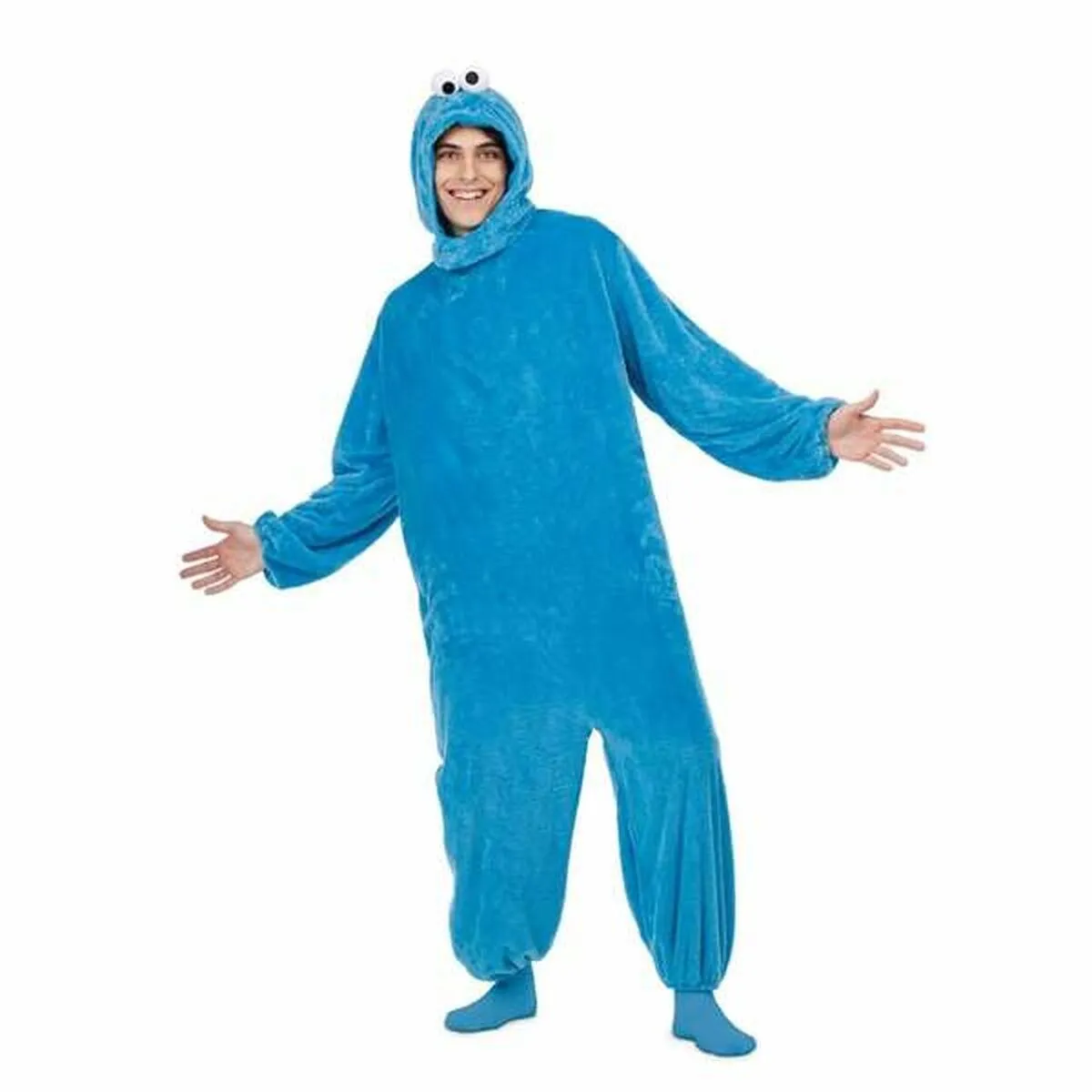 Kostume til voksne Cookie Monster XS