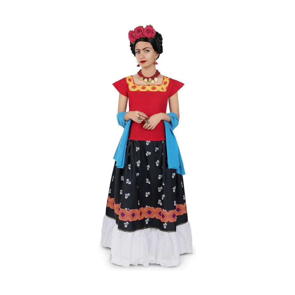 Kostume til voksne Frida Kahlo (3 Dele) XL