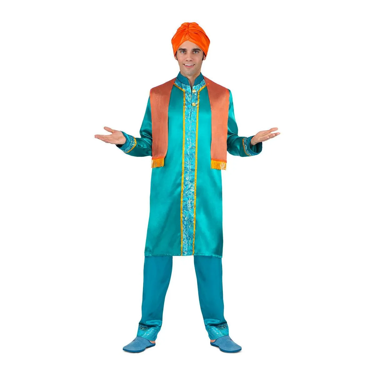 Kostume til voksne Hindu Blå (4 Dele) XL