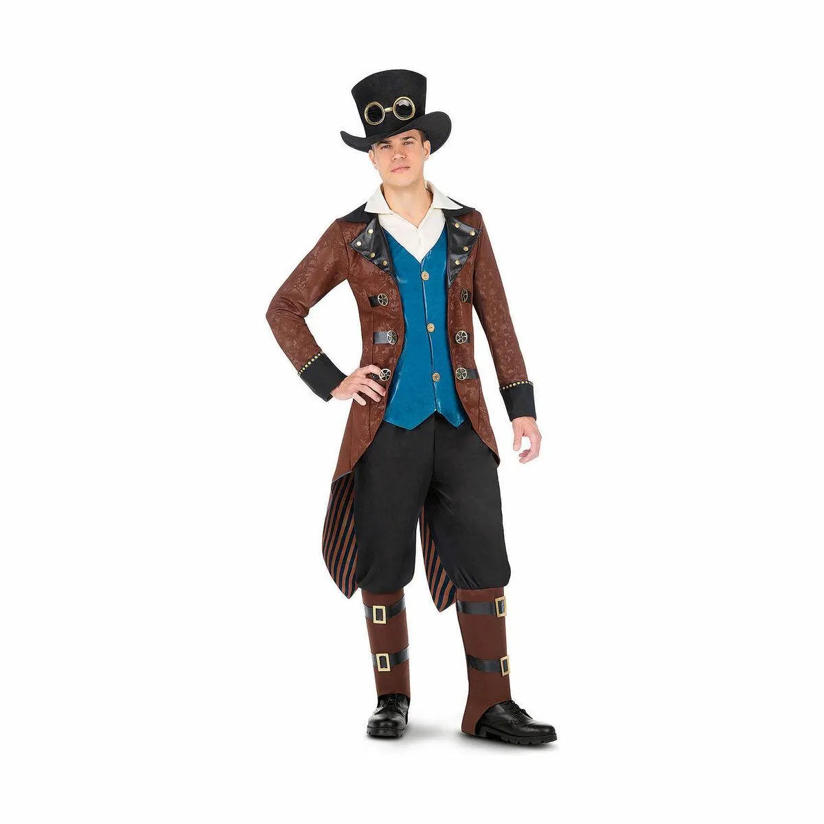 Kostume til voksne Steampunk (3 Dele) S