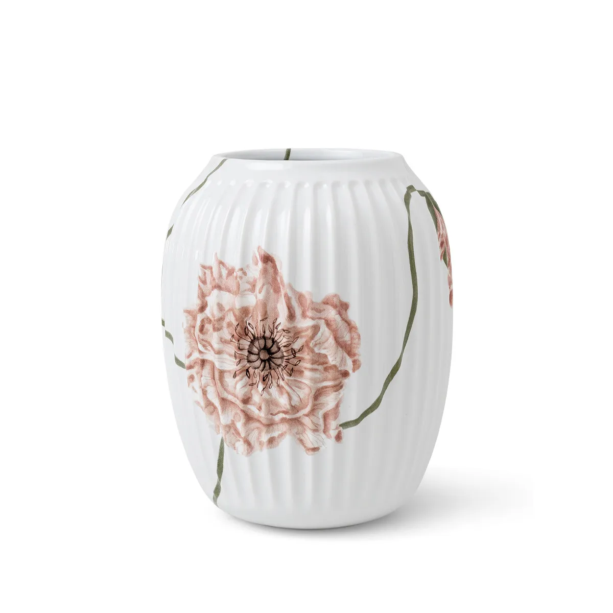 Kähler - Hammershøi Poppy Vase H21 cm hvid