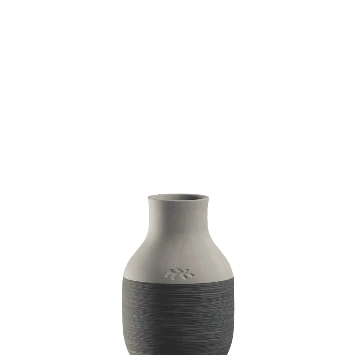 Kähler - Omaggio Circulare Vase H12.5 cm antracitgrå