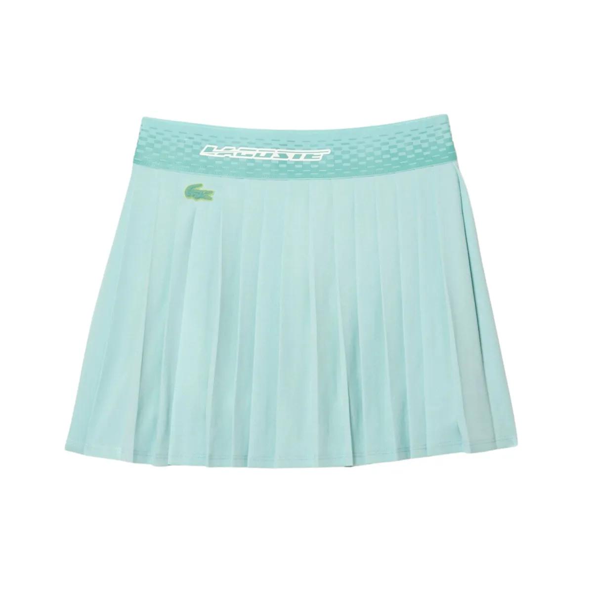 Lacoste Pleated Skirt Light Green/Yellow