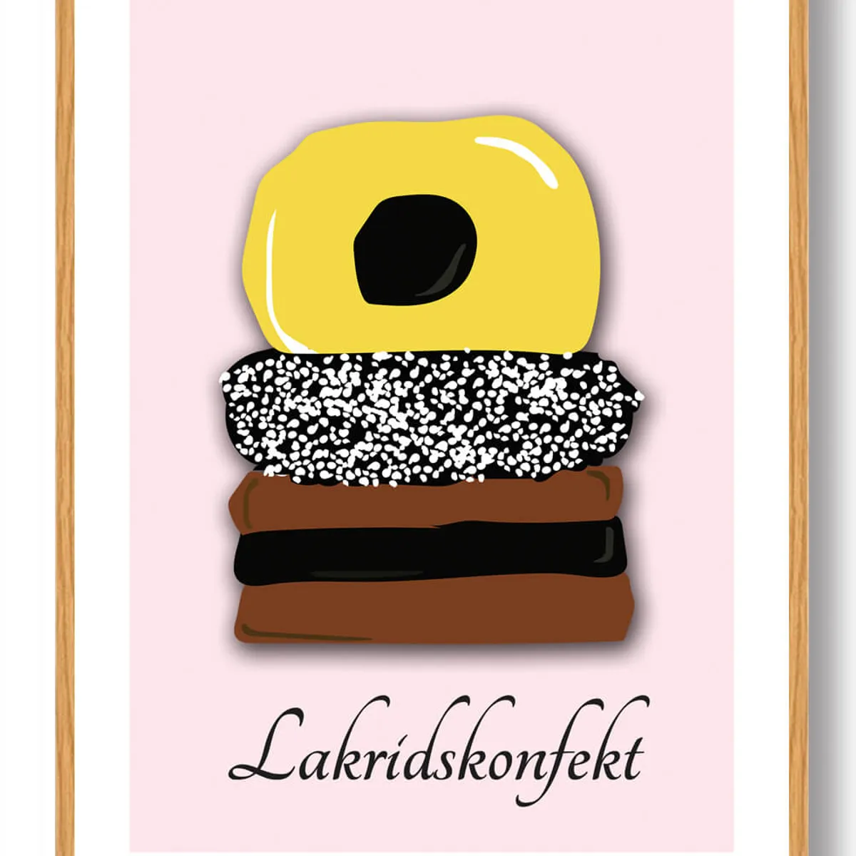 Lakridskonfekt - plakat (Størrelse: L - 50x70cm (B2))