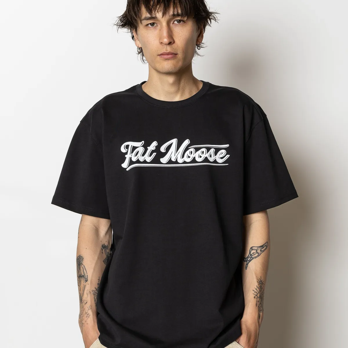 LANE PRINTED T-SHIRT - Black