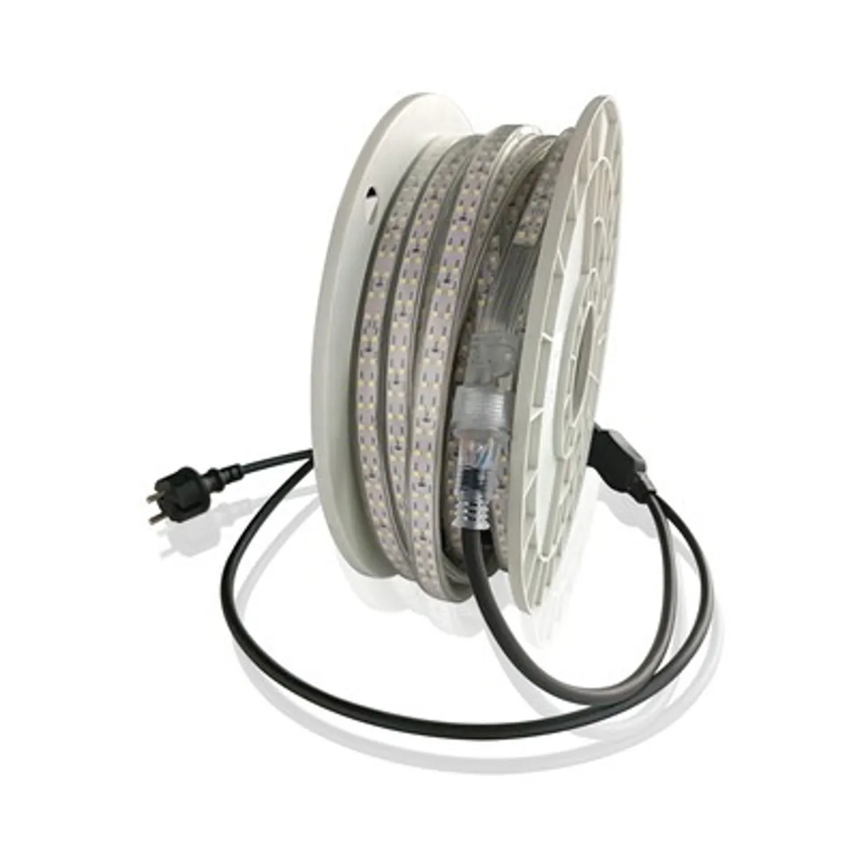 LEDlife arbejdslys 25m LED strip på tromle - 230V, IP67, 180 LED/m, 11W/m, 1100 lm/m - Kulør : Neutral