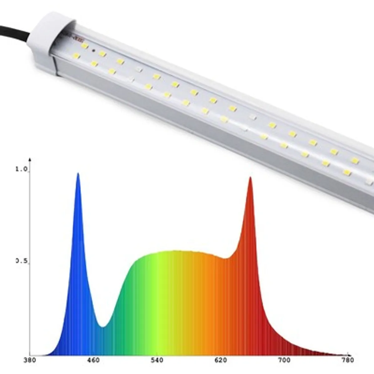 LEDlife Max-Grow 30W vækstarmatur - 120 cm, 30W LED, fuldt spektrum, IP65