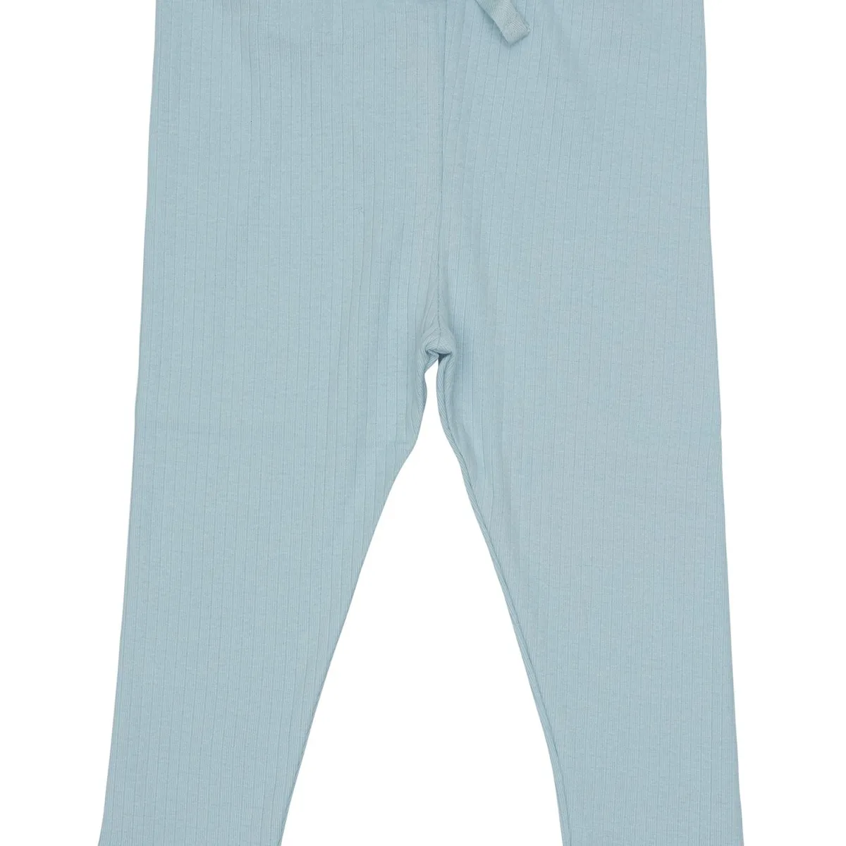 LEGGINGS I RIB JERSEY MED SNØRE - LT. BLUE - LT. BLUE / 110