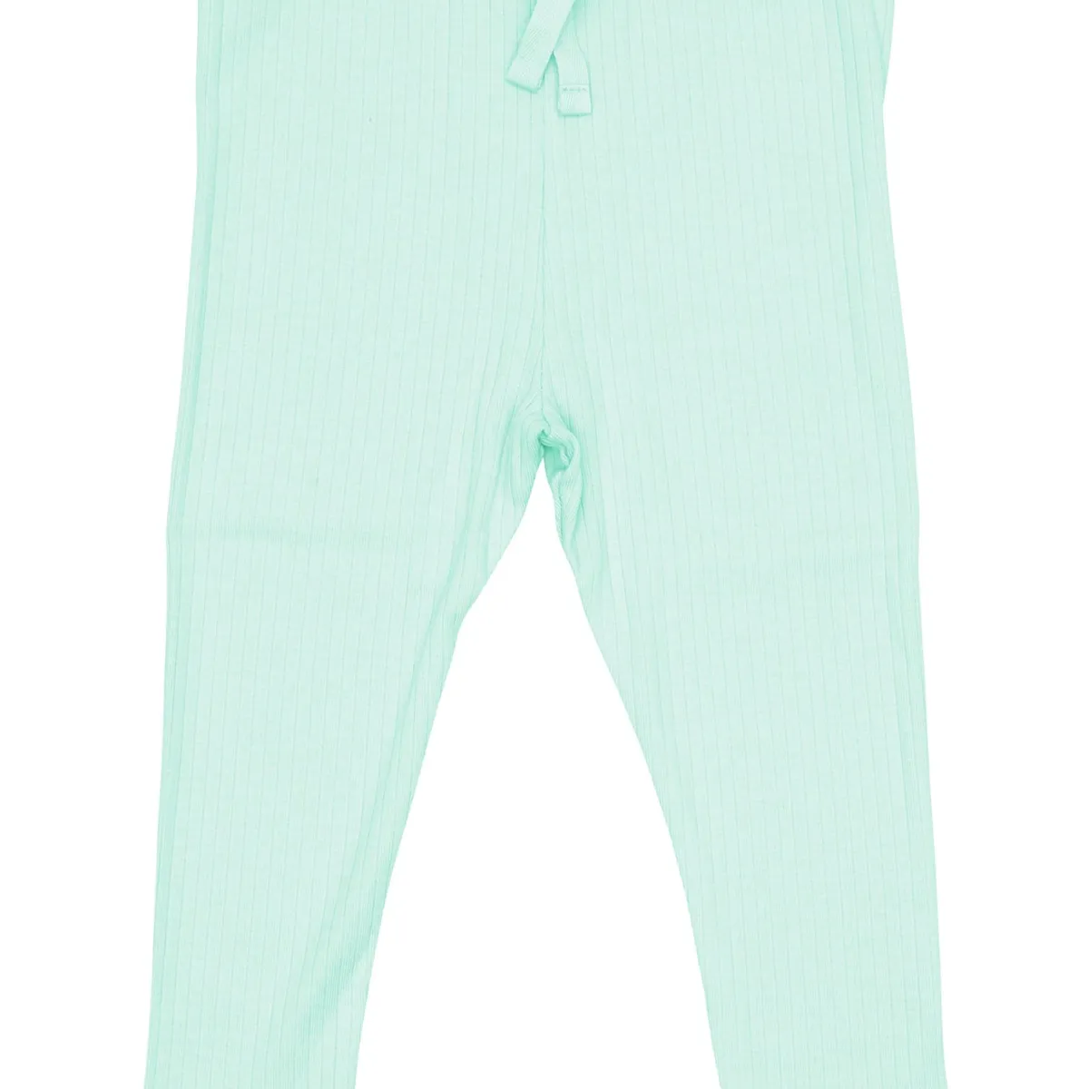 LEGGINGS I RIB JERSEY MED SNØRE - MINT - MINT / 92