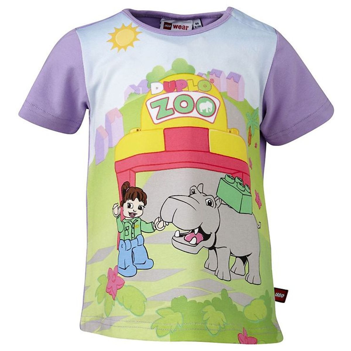 LEGO ® Duplo T-shirt - Lavendel m. Zoo