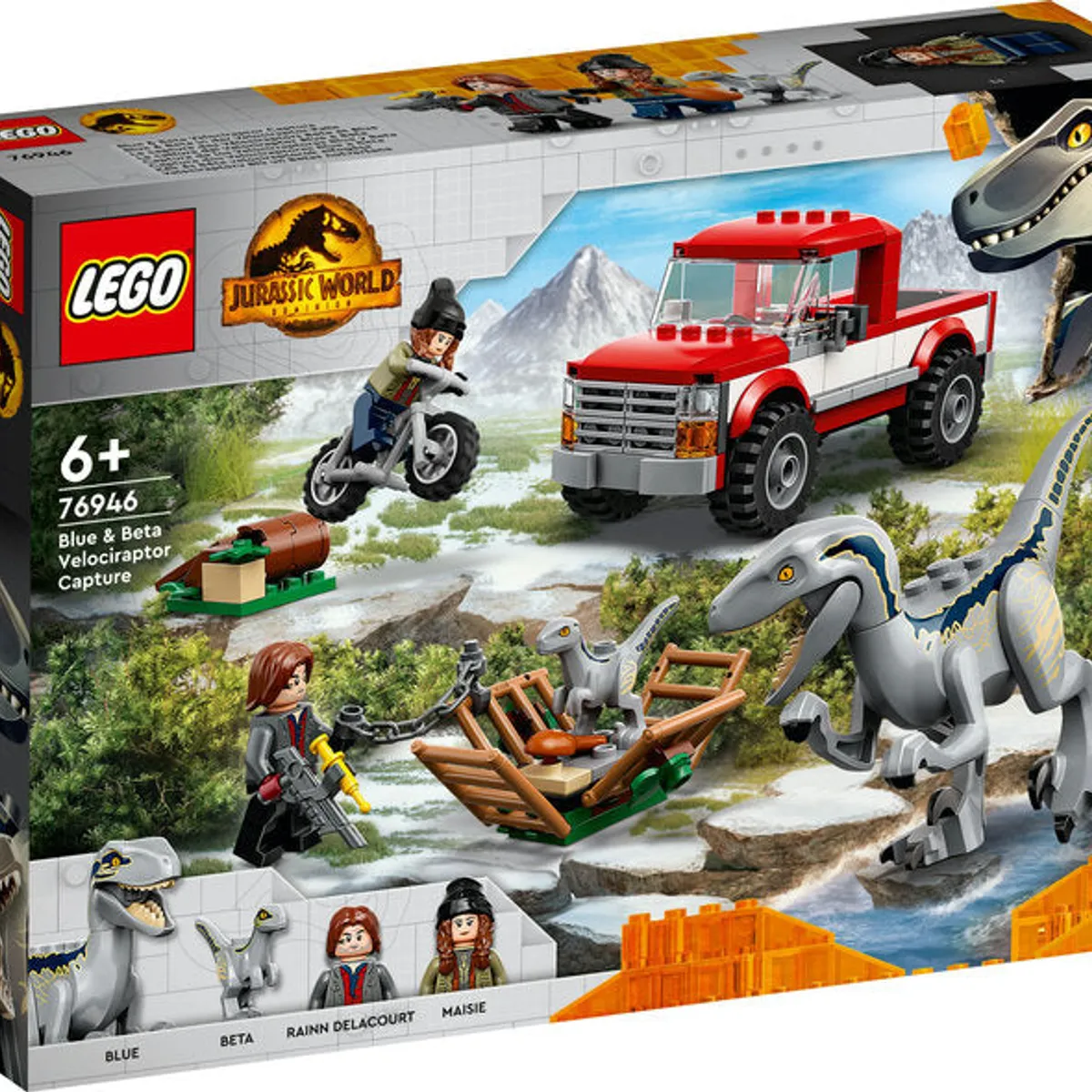 LEGO Jurassic World Blue og Beta - Velociraptor-Fangst - Lego - Legekammeraten.dk