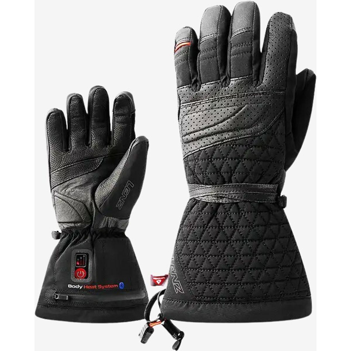 Lenz - Heat handsker 6.0 finger cap til damer (Sort) - XS