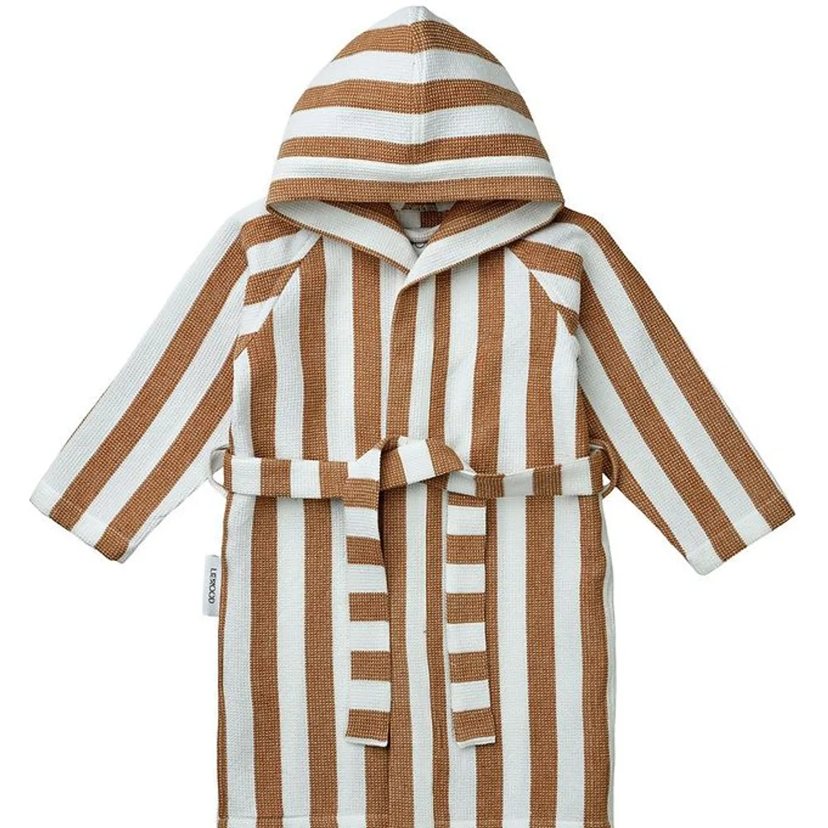 Liewood Badekåbe - Gray - Stripe Golden Caramel/White