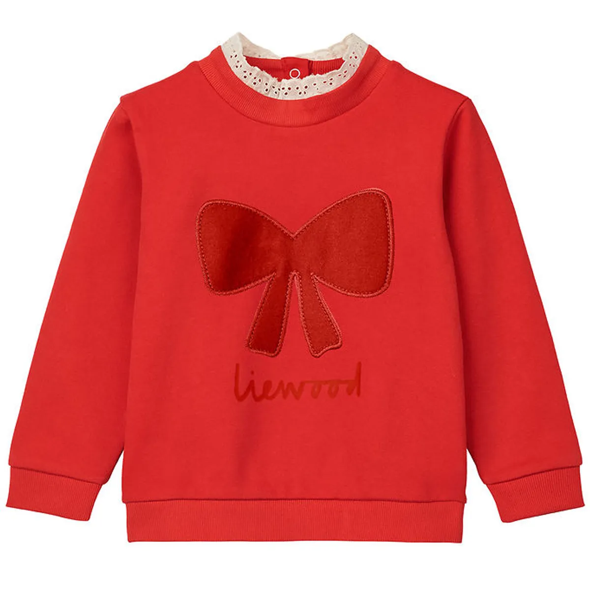 Liewood Sweatshirt - Rakel - Holiday Bow Dark Red/Apple Red