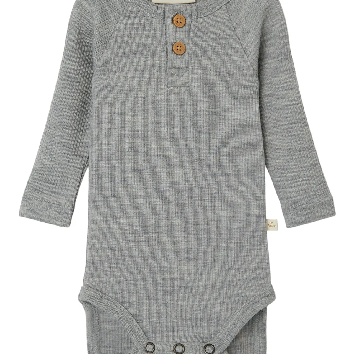 Lil Atelier Fable Wool Body - Grey Melange - 56cm