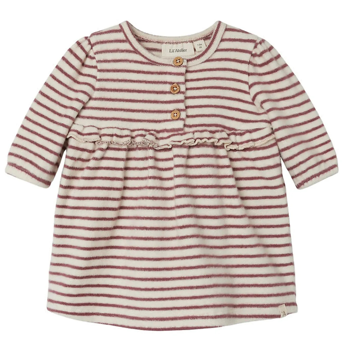 Lil' Atelier Kjolebody l/æ - Strik - NbfThoro - Birch/Rosebrown