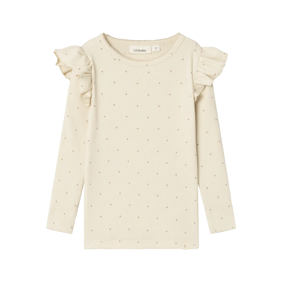 LIL ATELIER Langærmet Rib Bluse Gago Kuo Birch