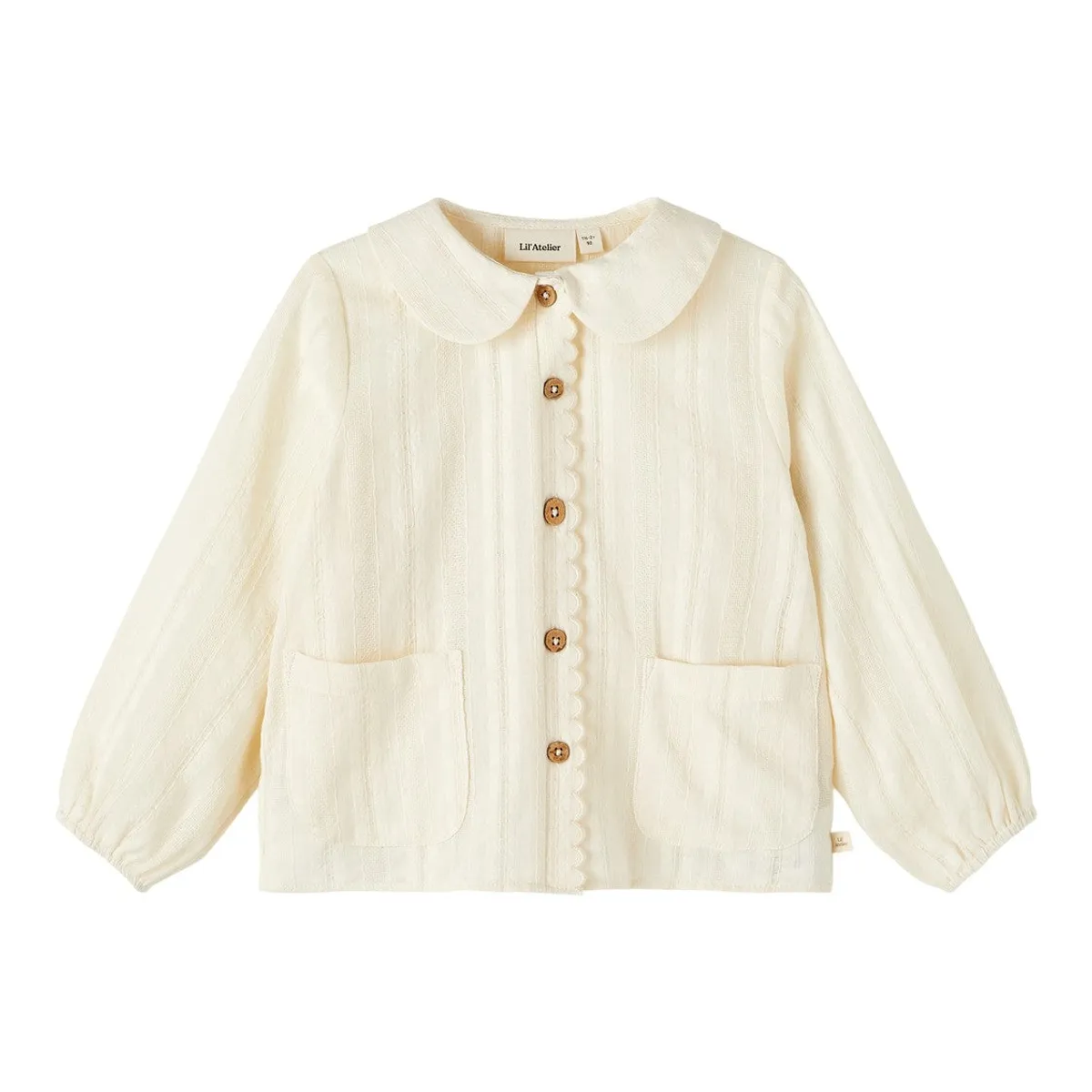 Lil Atelier Naja Loose Shirt - Turtledove - 92 cm