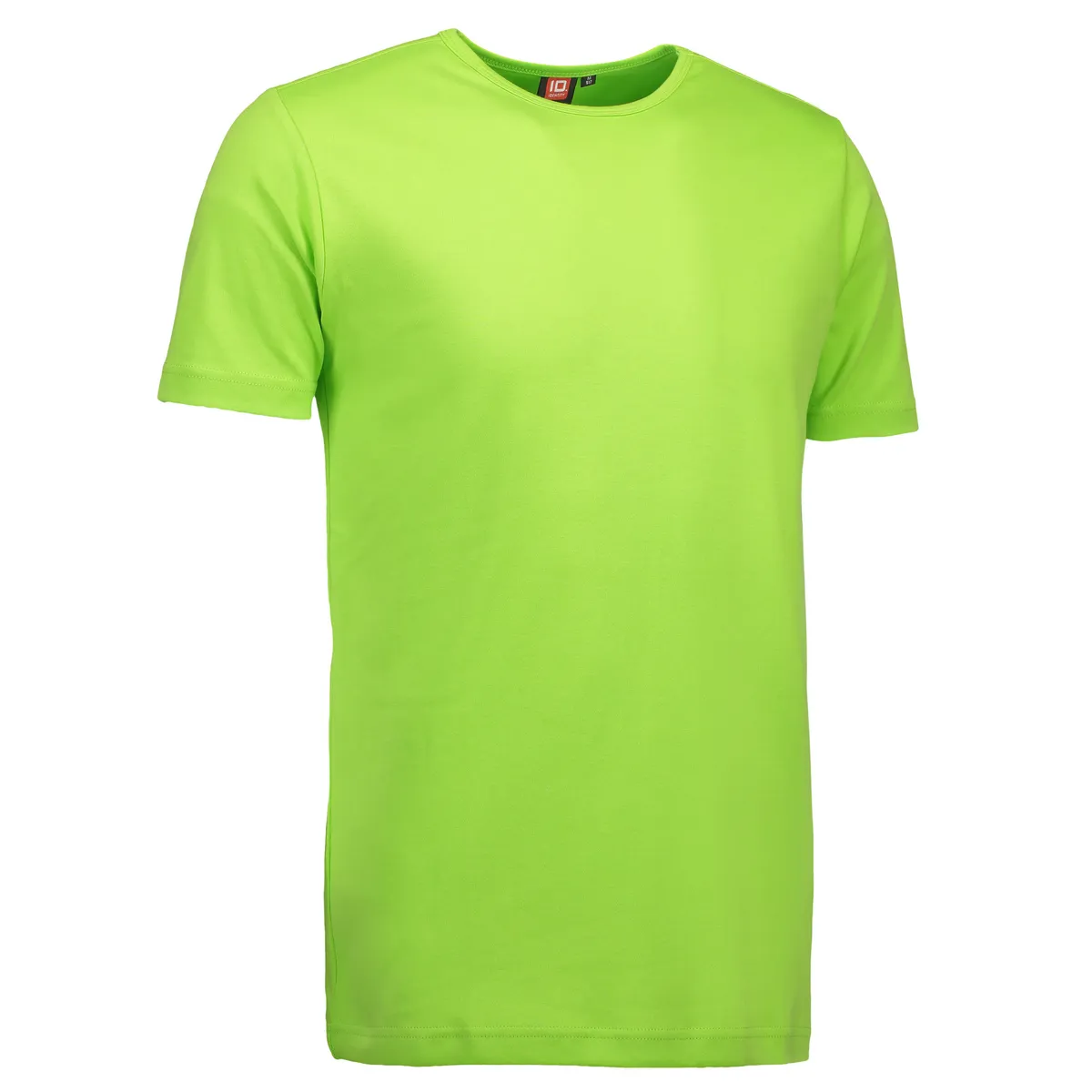 Lime farvet t-shirt med rund hals til mænd - S