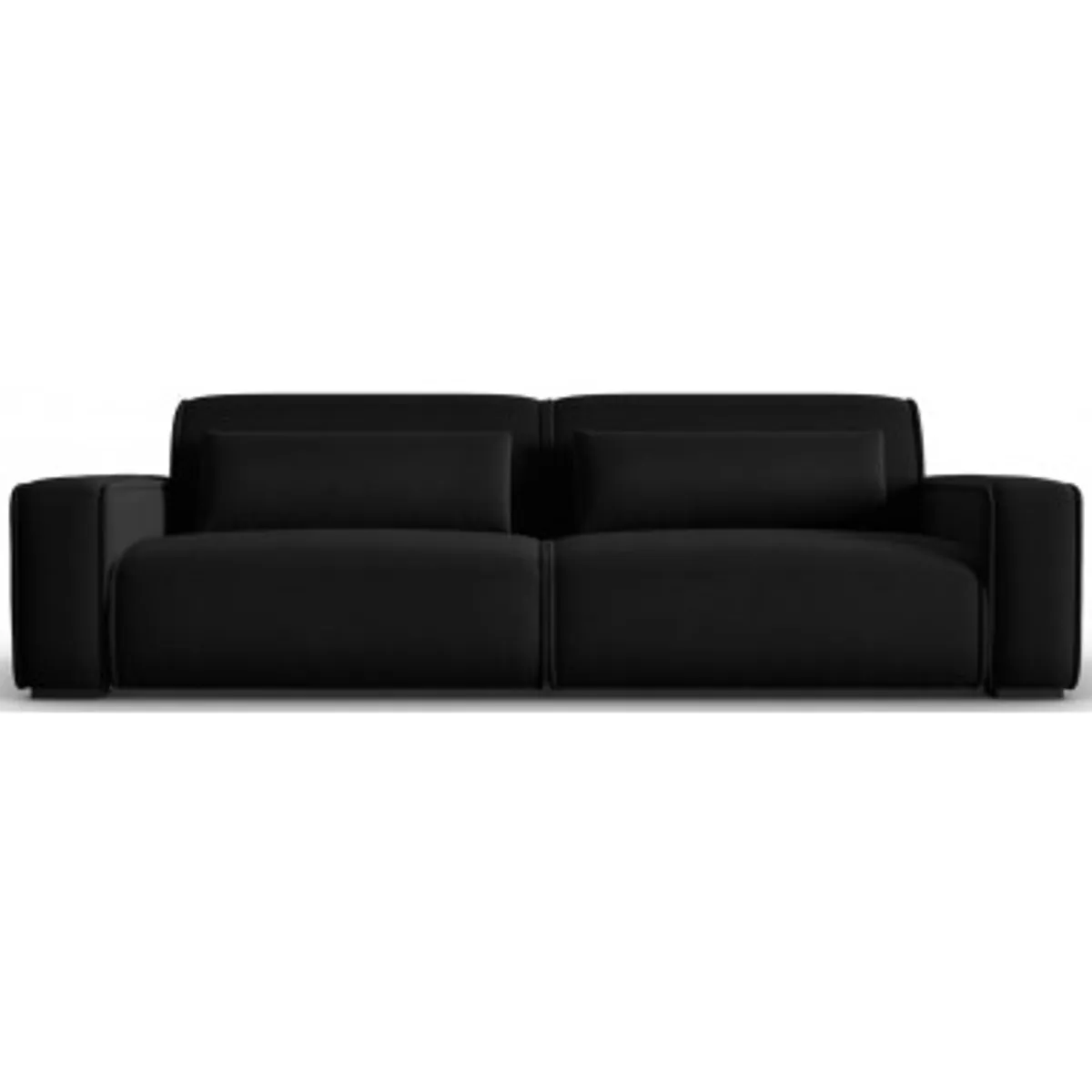 Lina 4-personers sofa i velour B248 cm - Sort