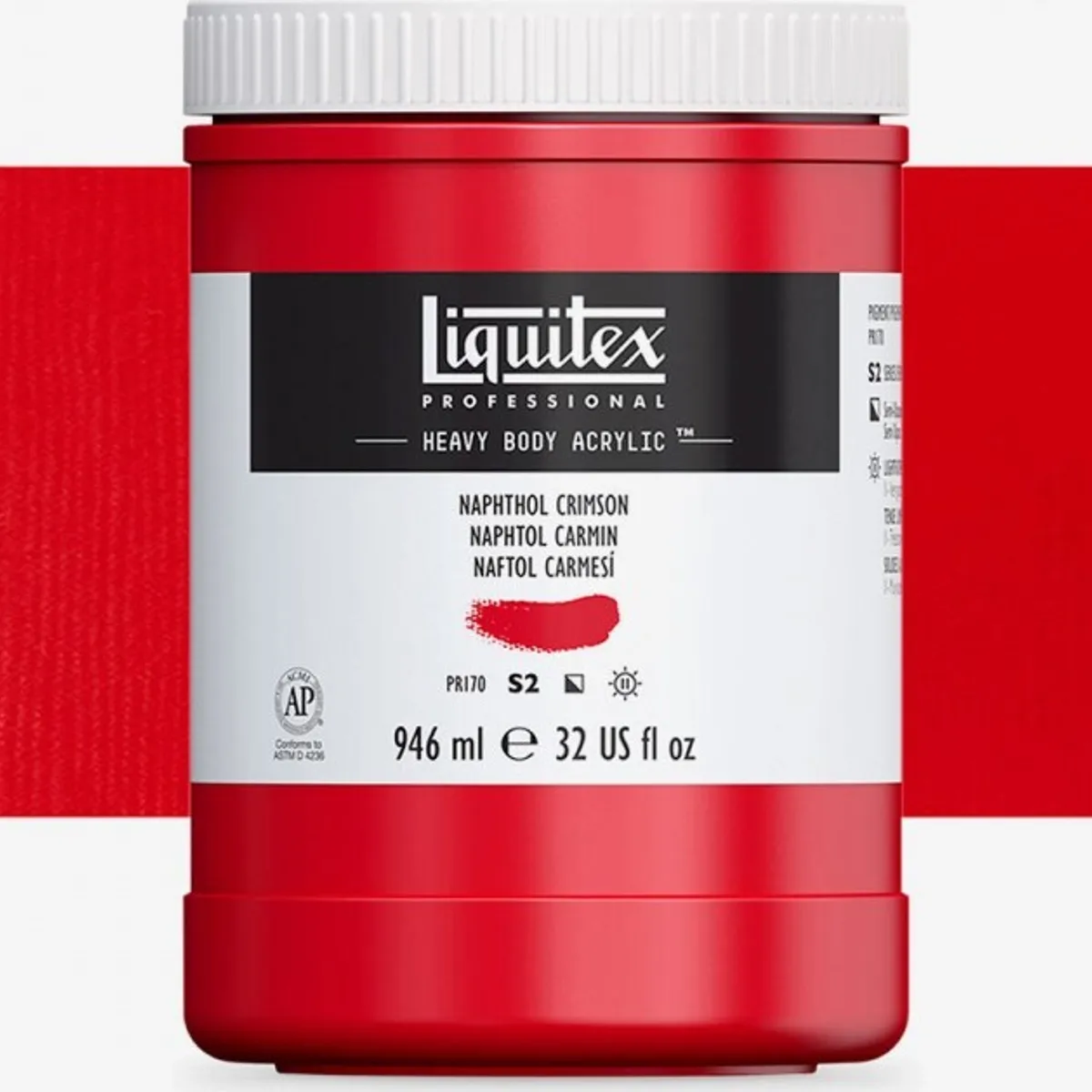 Liquitex - Akrylmaling - Heavy Body - Napthol Crimson 946 Ml