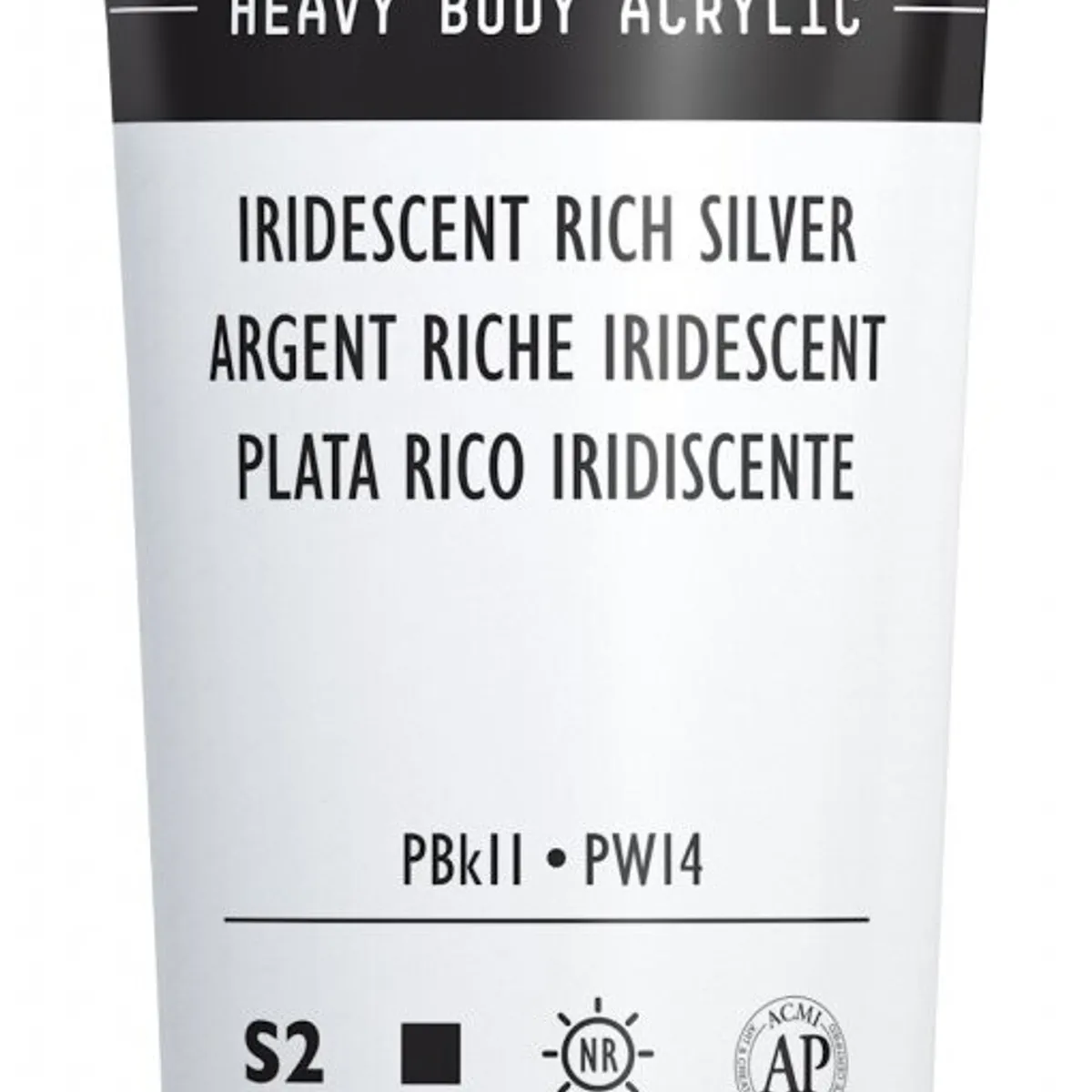 Liquitex - Heavy Body Akrylmaling - Iridescent Rich Silver 59 Ml