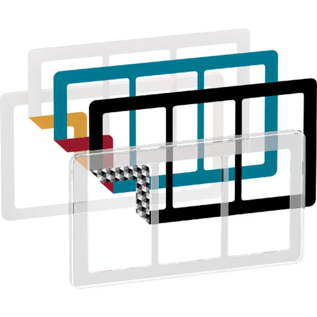 LK Fuga Choice designramme 3x1,5 modul, transparent