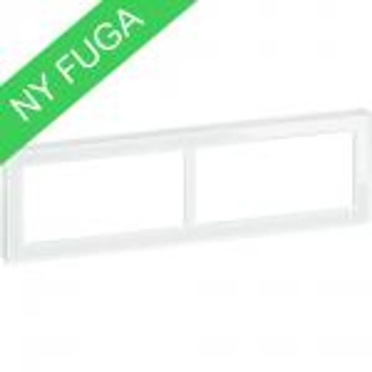 LK FUGA ® PURE Design Ramme glas 2x2 modul, hvid