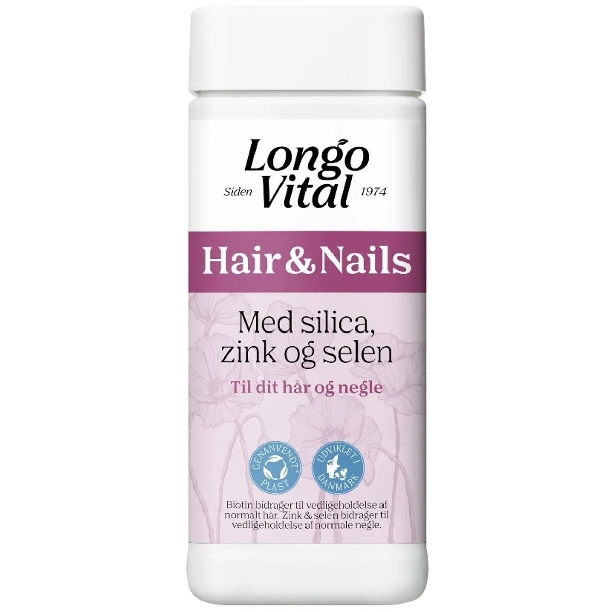 LongoVital Hair & Nails med silica, zink og selen 180 Pieces