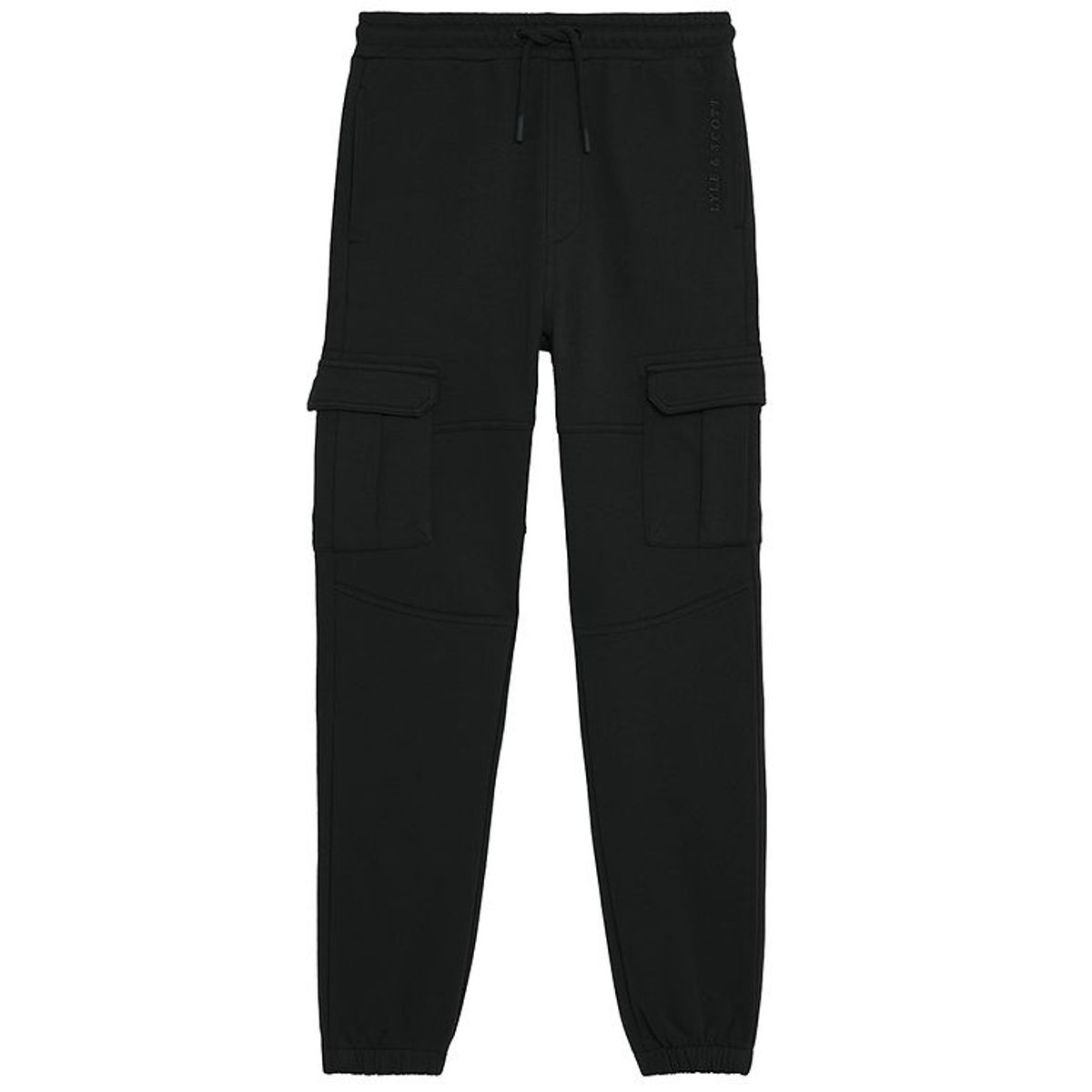 Lyle & Scott Sweatpants - Cuffed Cargo - Jet Black