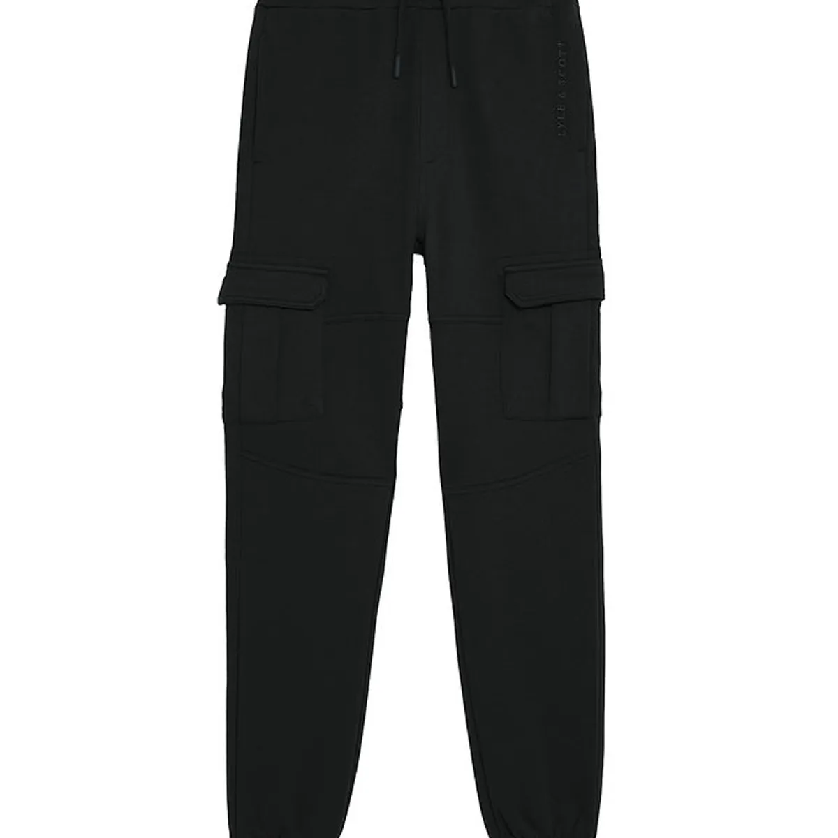 Lyle & Scott Sweatpants - Cuffed Cargo - Jet Black