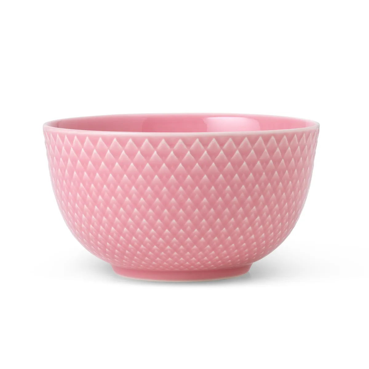 Lyngby Porcelæn - Rhombe Skål, 11 cm, rosa