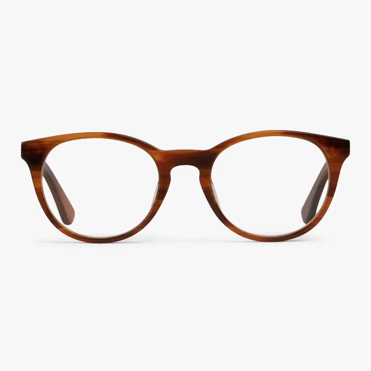 Læsebriller +3.5 -Men's Ãrebro Shiny Walnut - Luxreaders