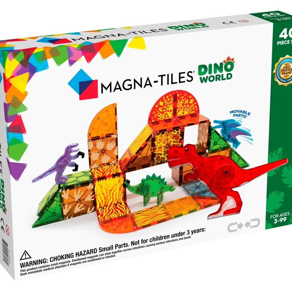 Magna-Tiles Dino World 40 stk