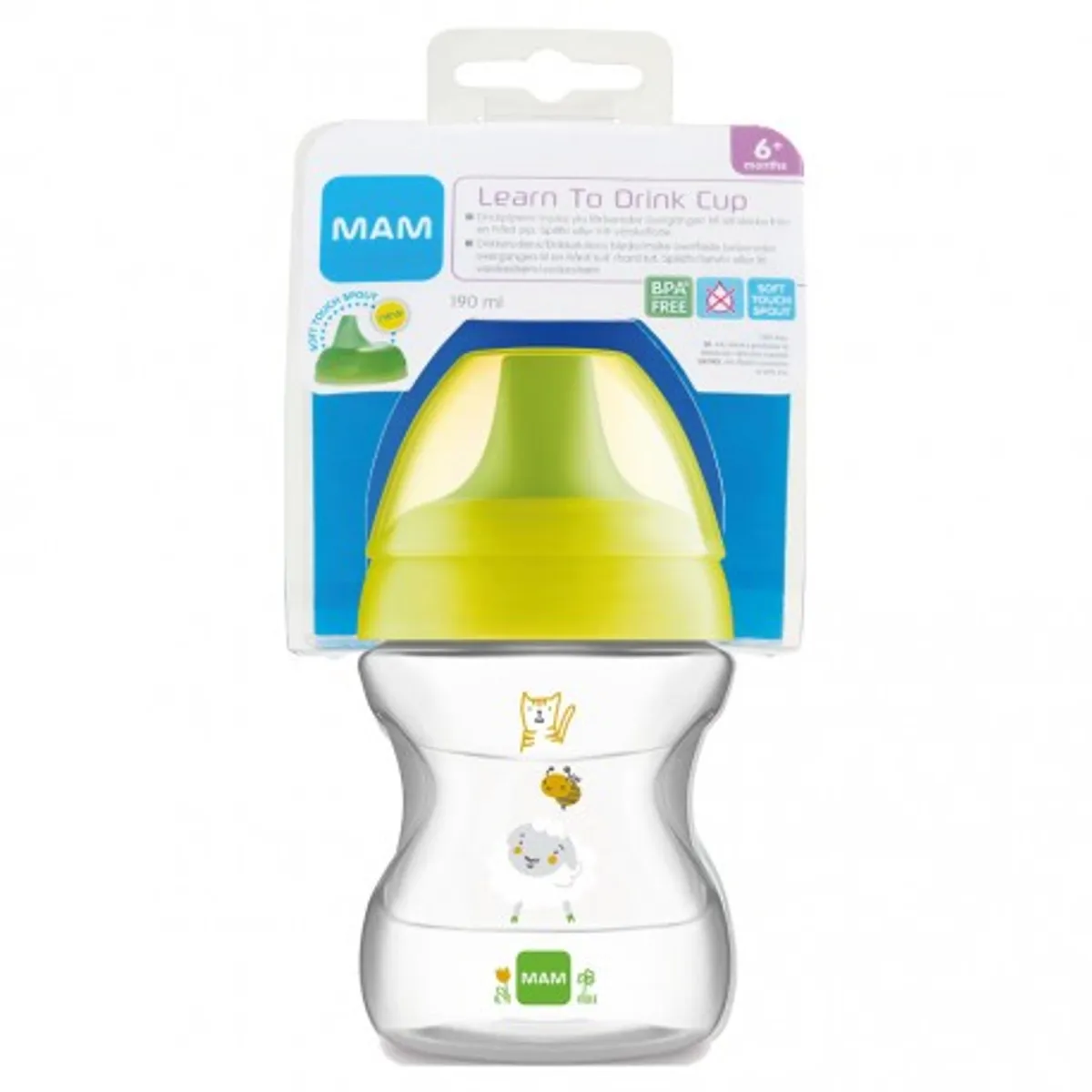 Mam, Learn To Drink Cup, 190 Ml., Green